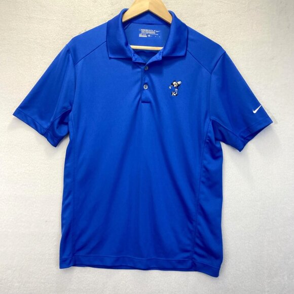 Disney Parks Mickey Mouse Nike Dri-FIT Golf Polo Shirt Mens Medium Blue - Picture 1 of 13